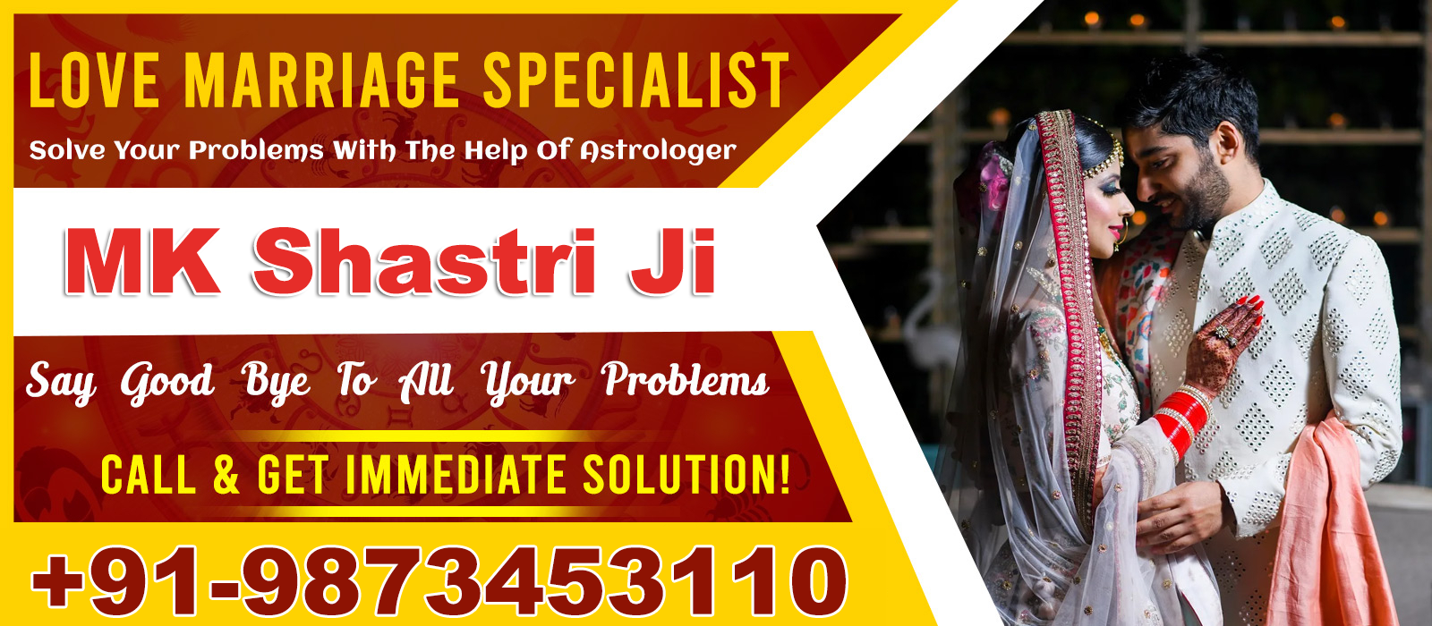  Astrologer Pandit MK Shastri +91-9873453110